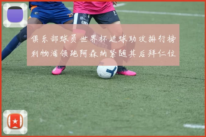 俱乐部球员世界杯进球助攻排行榜利物浦领跑阿森纳紧随其后拜仁位列第三
